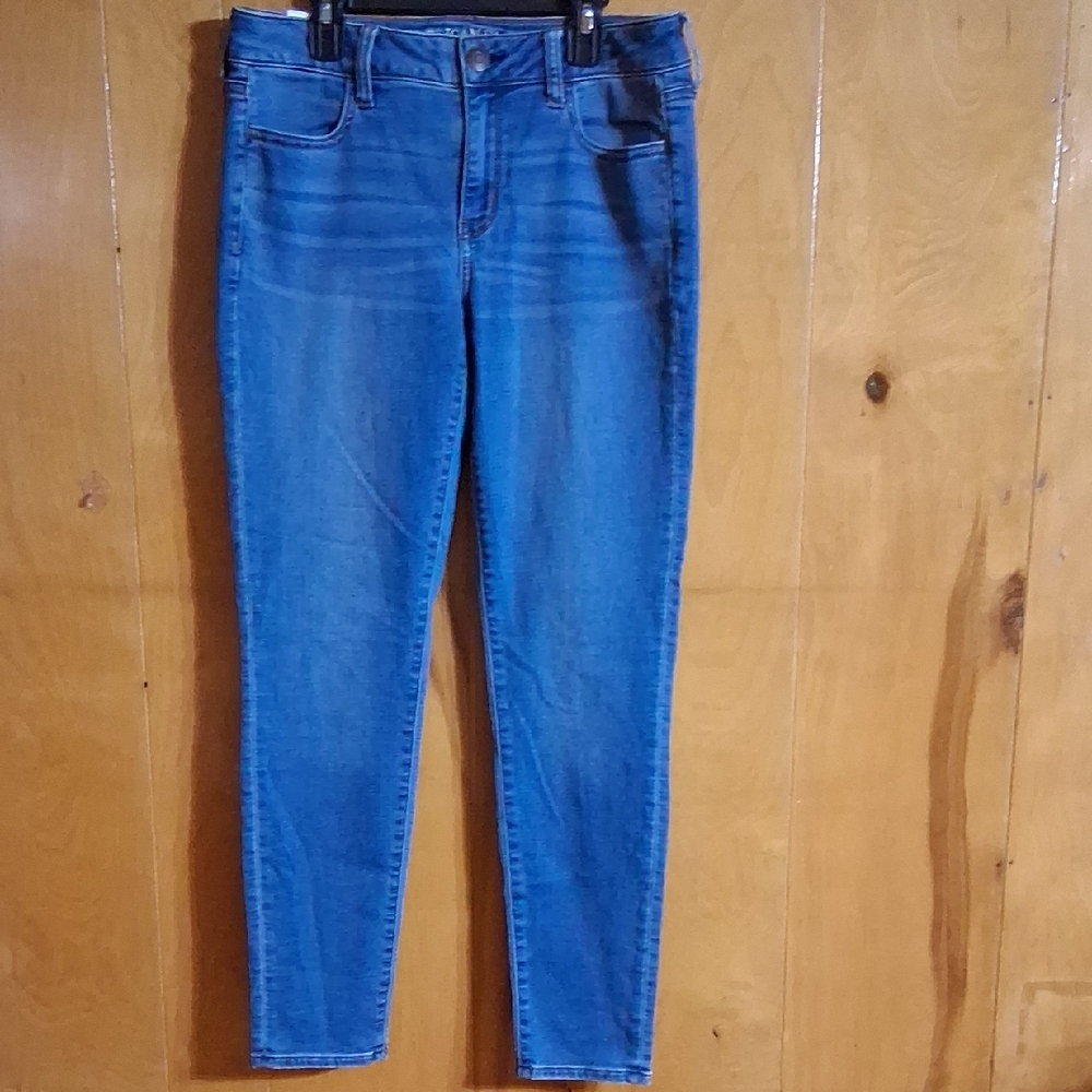 American Eagle Classic Blue Women's Jeans Super Stretch Size 10